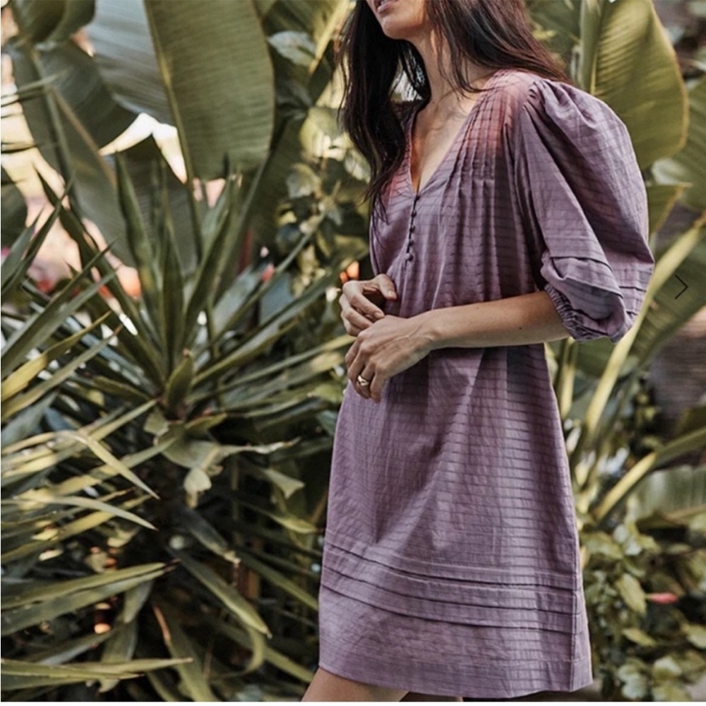 Summersalt The Tiered Mini Dress Plum Purple M